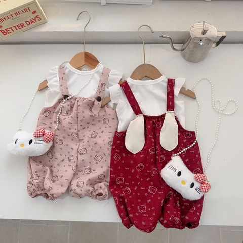 BD155-Set áo balo jum quần Kitty đỏ (06.16kg)