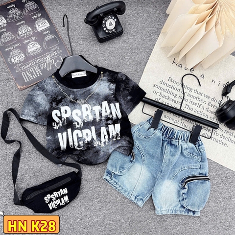 T574-Set áo đen xích M q hộp túi (07.24kg)