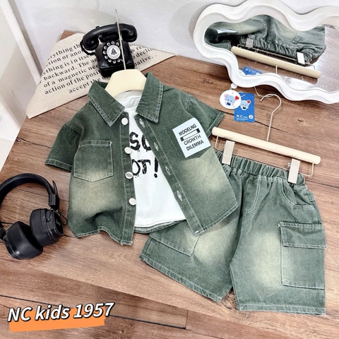 T575-Set 3 món smi jean rêu (07.24kg)