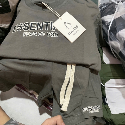 T577-Bộ đùi cotton xịn UA Essen rêu (20.33kg)