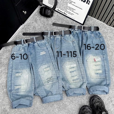 Q294-Quần baggy xanh rách gối (17.26kg)