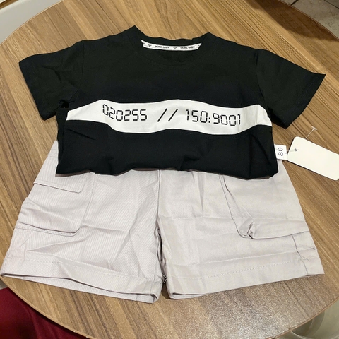 T581-Set áo thun số phối q kaki lửng (10.20kg)