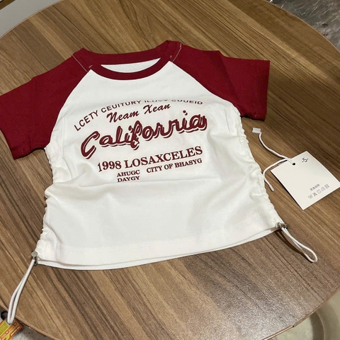 A371-Áo zip phối đỏ California (08.20kg)