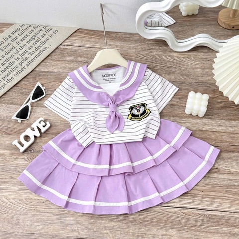 G752-Set áo thuỷ thủ cv xoè cotton xịn (22.42kg)