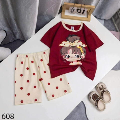 G759-Bộ cộc Omi bé gái bi đỏ q ngố (22.36kg)