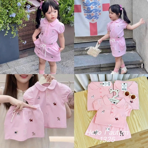 G775-Set polo cún hồng cv chữ A (07.18kg)