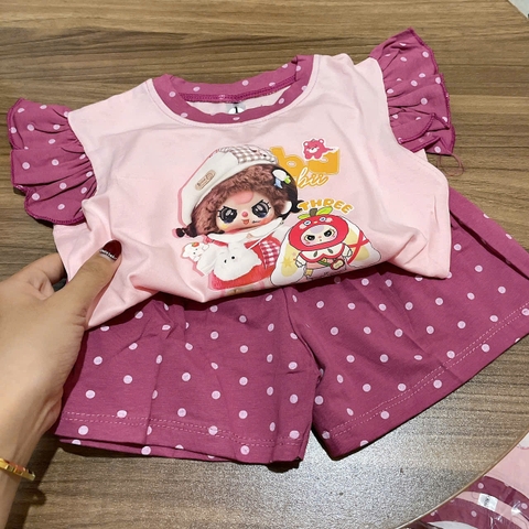 G782-Bộ cotton Capy bi hồng (07.18kg)