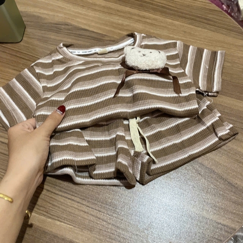 G784-Bộ cộc tổ ong Gấu nâu (06.13kg)