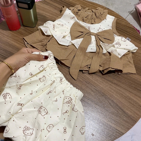 G785-Set đũi Kitty nâu q bí (07.13kg)