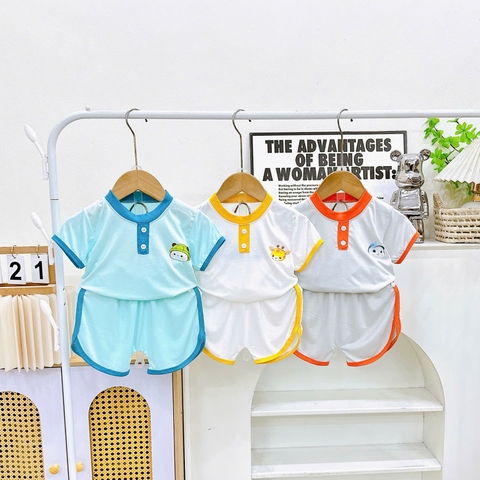 B495-Bộ cộc thun lạnh trụ trơn viền (08.15kg)