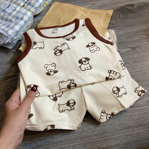 T649-Bộ cotton balo cún nâu (07.16kg)