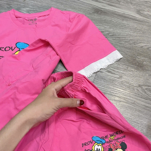 G840-Bộ cotton cộc xịn Mickey ren (25.45kg)