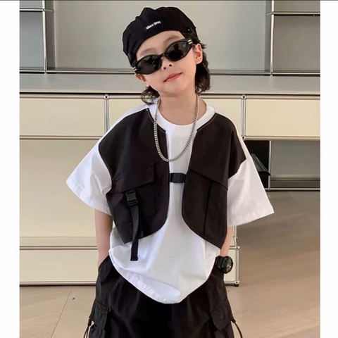 T669-Set áo cotton khoá q kaki đen (12.24kg)