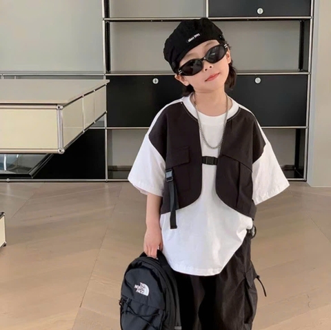 T669-Set áo cotton khoá q kaki đen (12.24kg)