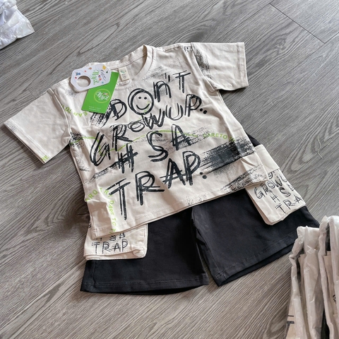 T670-Bộ cotton kem Dont loang q đen (10.23kg)