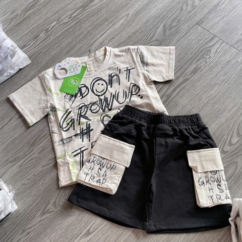 T670-Bộ cotton kem Dont loang q đen (10.23kg)