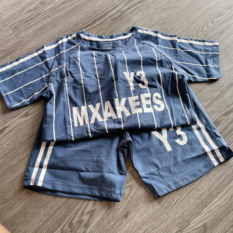 T671-Bộ cotton xanh kẻ Y3 (18.30kg)