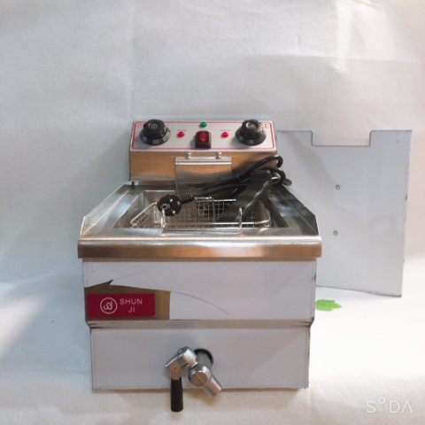 BẾP CHIÊN NHÚNG ĐIỆN SHUNJI 8L CÓ VAN XẢ