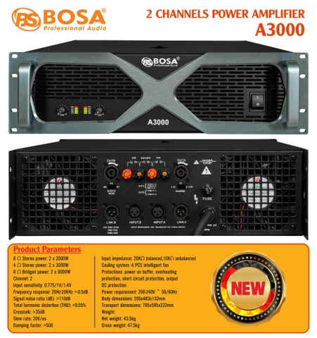 MAIN CỤC ĐẨY CÔNG SUẤT BOSA A3000