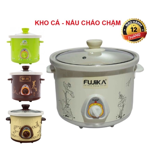 Nồi kho cá hầm cháo nấu chậm Fujika FJ-KC15 dung tích 1.5L