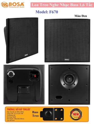 Loa Treo Tường Nghe Nhạc F670 loại 1