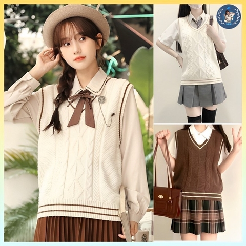 [A225] Áo len thun Montoghi dệt kim GILE RỜI họa tiết XOẮN THỪNG phối đồ Quảng Châu xinh xắn - L2M