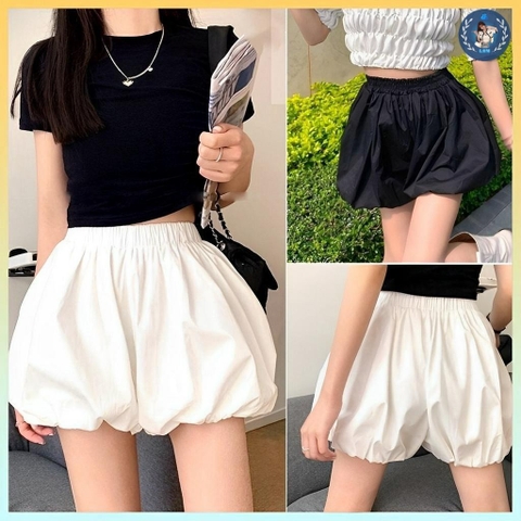 [Q004] Quần short nữ đùi BÍ NGÔ bo cạp chun lưng thun co giãn chất kate bóng mềm mại xinh xắn - L2M  (Hot)
