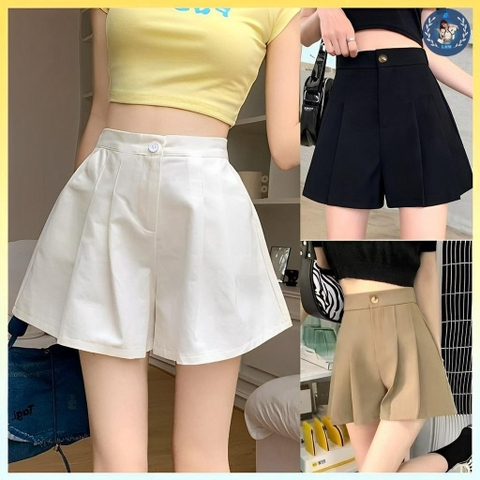 [Q005] Quần SHORT ỐNG RỘNG nữ có túi phối lưng thun co giãn chất liệu tuyết mưa mềm mại - L2M