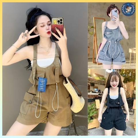 [A257] Quần YẾM RÚT EO nữ kiểu ngắn cực bền phối túi xinh xắn và năng động - L2M (Sale)