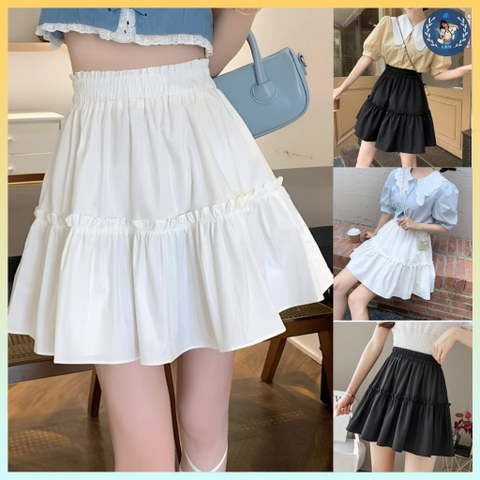 [Q062] Chân váy nữ XÒE GHÉP LINE BÈO có lót trong lưng chun dáng ngắn xinh xắn - L2M