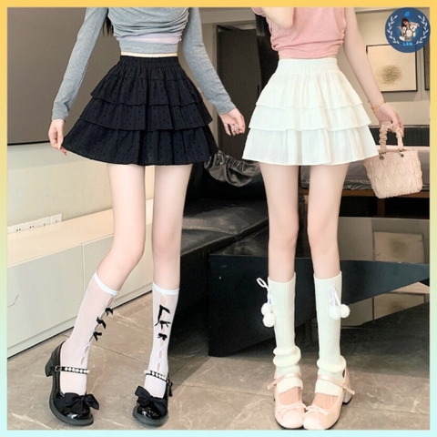 [Q078] Chân váy XÒE VOAN BỒNG BỀNH 3 tầng có lớp lót trong dáng ngắn siêu xinh - L2M