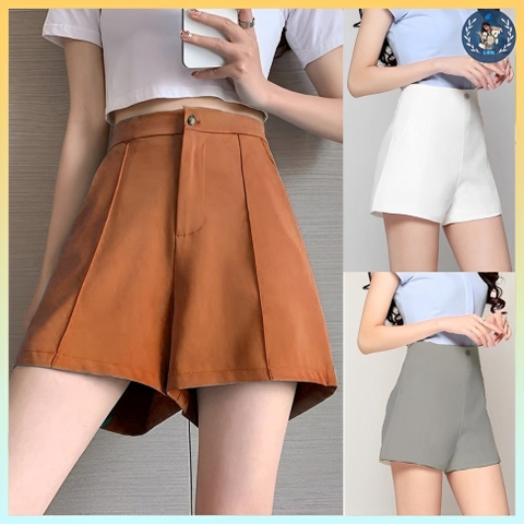 [Q069] Quần SHORT LINE DỌC phối DÂY KÉO NÚT BẤM có túi lưng thun phía sau co giãn - L2M