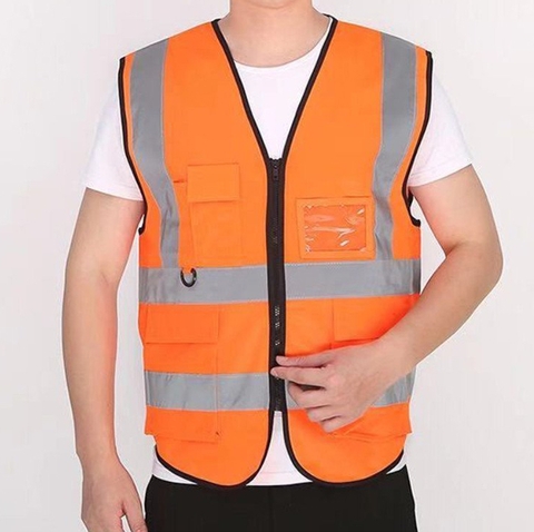 Áo lưới công trình – màu cam – siêu thoáng mát