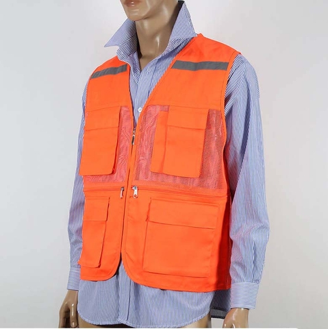Áo gile phản quang bảo hộ TA04 – màu cam