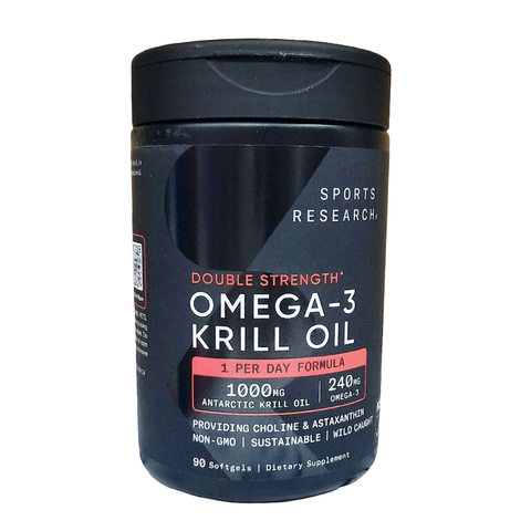 Sports Research Omega-3 Krill Oil 1000mg, 90 Softgels