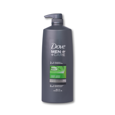 DOVE FOR MEN 2 IN 1 SHAMPOO & CONDITIONER 40oz