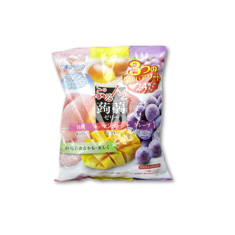 Orihiro Purunto Konjac Jelly Pouch White Peach + Mango + Grape 480g