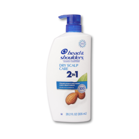 Head & Shoulders 2 in 1 Dandruff Shampoo and Conditioner Dry Scalp Care, 28.2 oz
