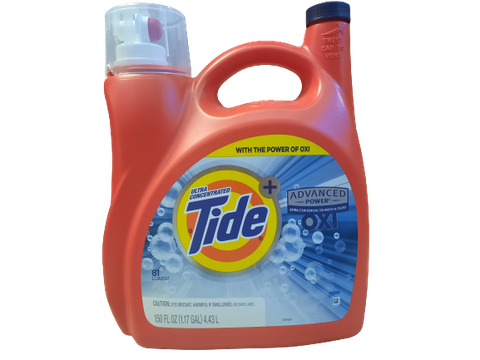 NƯỚC GIẶT QUẦN ÁO TIDE ADVANCED POWER ULTRA CONCENTRATED LIQUID LAUNDRY DETERGENT WITH OXI, ORIGINAL