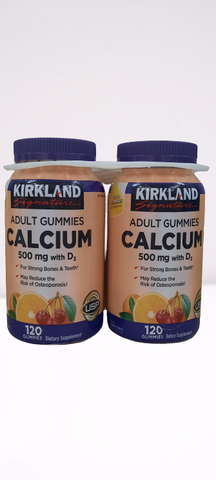 Kẹo dẻo hỗ trợ xương khớp bổ sung canxi Kirkland Calcium (120 viên )