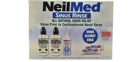 Bột Rửa Mũi NeilMed Sinus Rinse Kit, 1 NasaMist Saline Spray, 250 Packets