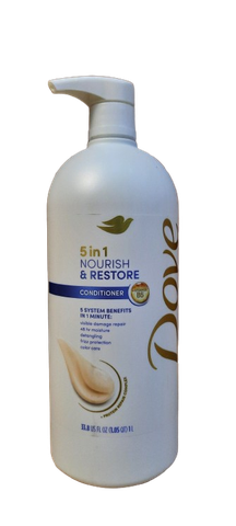 Dầu xả Dove Nourish & Restore 5 in1 Conditioner - 33.8oz