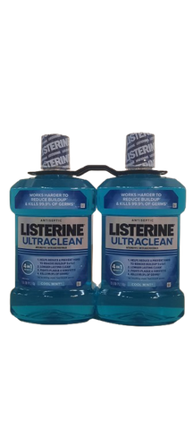 Listerine UltraClean Coolmint 1.5 Liter, 2pack