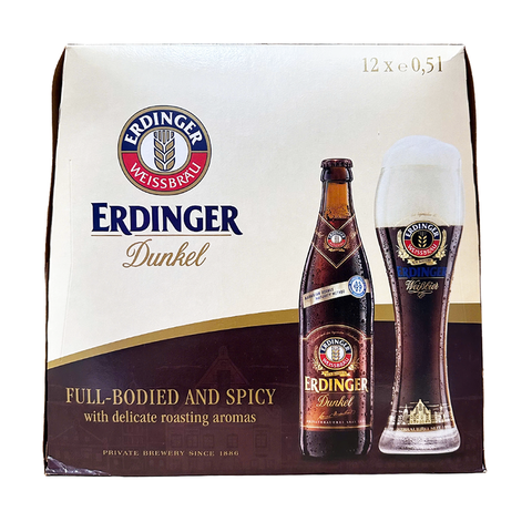 Erdinger Dunkel Beer Bottle 12x500ml