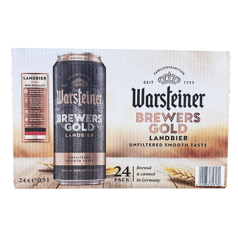 Warsteiner Brewers Gold Beer Can 24x500ml