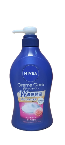 Sữa tắm Nivea Cream Care Body Wash French Rose Pump 490ml