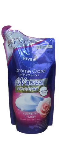 Sữa tắm Nivea Cream Care Body Wash French Rose Refill 360ml
