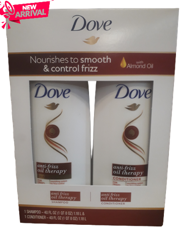 Bộ dầu gội và xả DOVE ANTI-FRIZZ SHAMPOO & CONDITIONER -2pk 2/40oz ( lốc 2 chai)