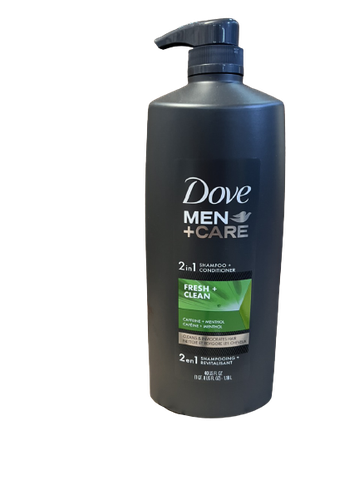 Gội + Xả DOVE FOR MEN 2 IN 1 SHAMPOO & CONDITIONER 40oz