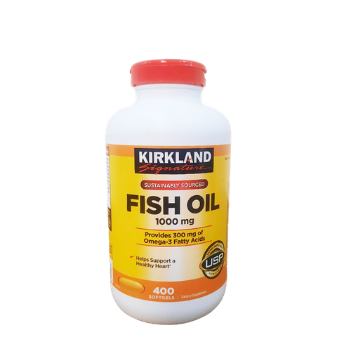 Kirkland Signature Fish Oil 1000 mg., 400 Softgels